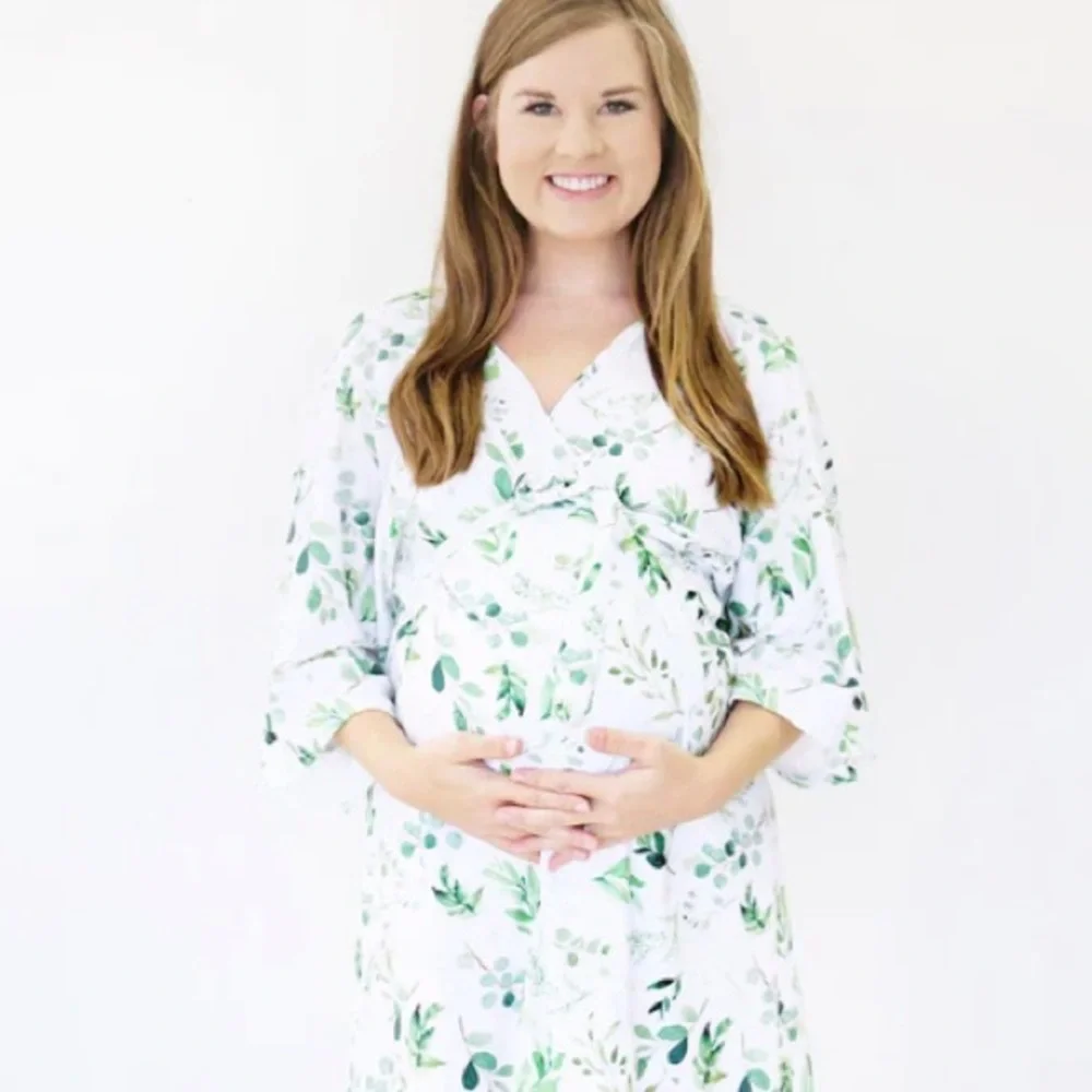Caden lane leafy green bathrobe